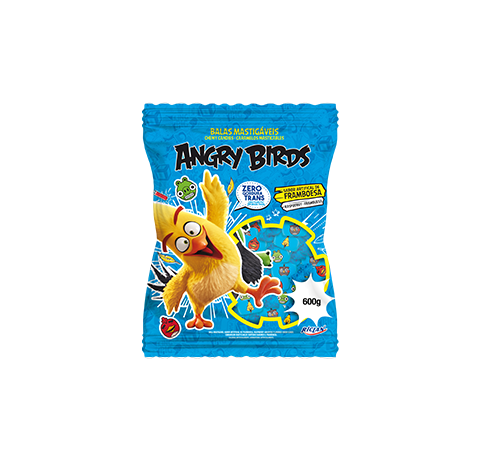 Bala Mastigável Angry Birds Framboesa