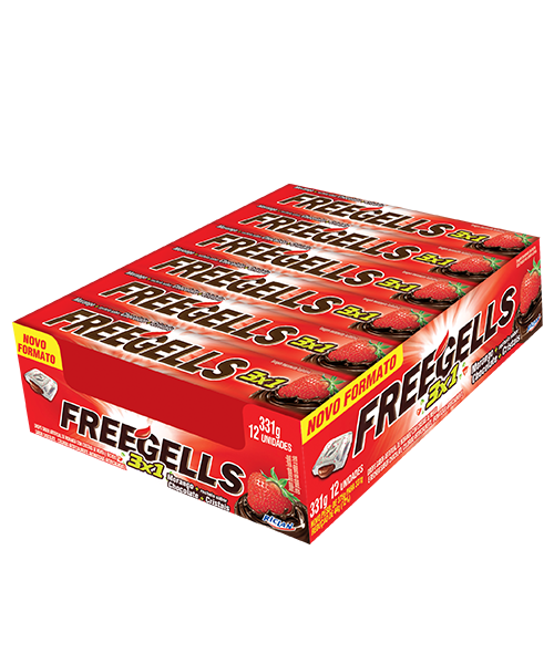 Freegells 3 en 1 Fresa Choc