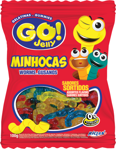 Go Jelly Formatos Minhocas