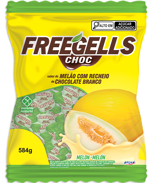 Freegells Choc Candy Melon