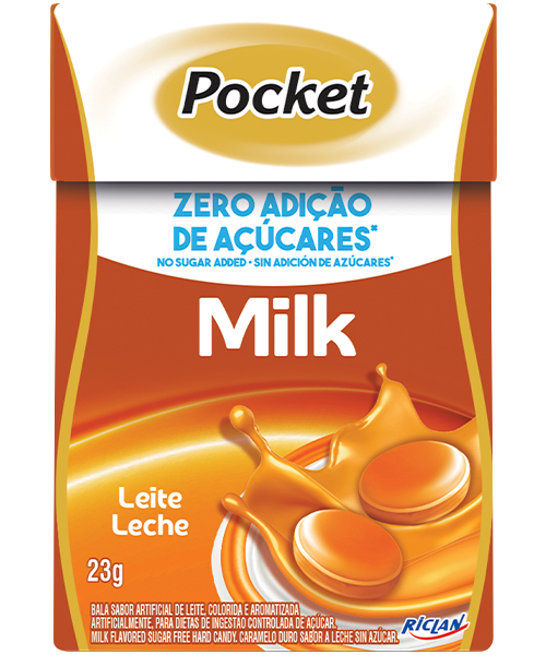 Pocket Cero Azúcar Fliptop Leite