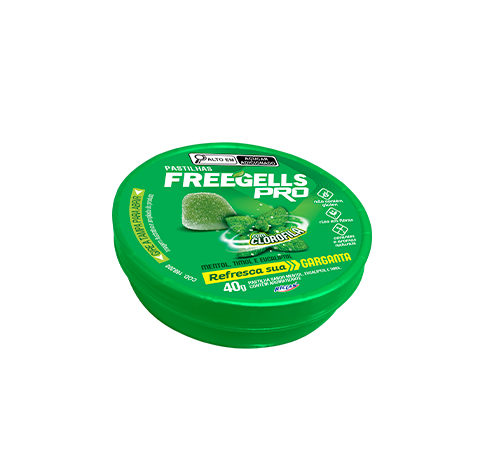 (Português do Brasil) Freegells Pro (Português do Brasil) Menta Latinha Goma Açucarada