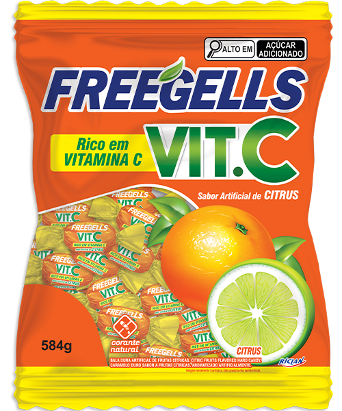 Freegells Bala Vit C Citrus