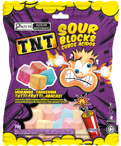TNT Sour Blocks Assorted Flavors