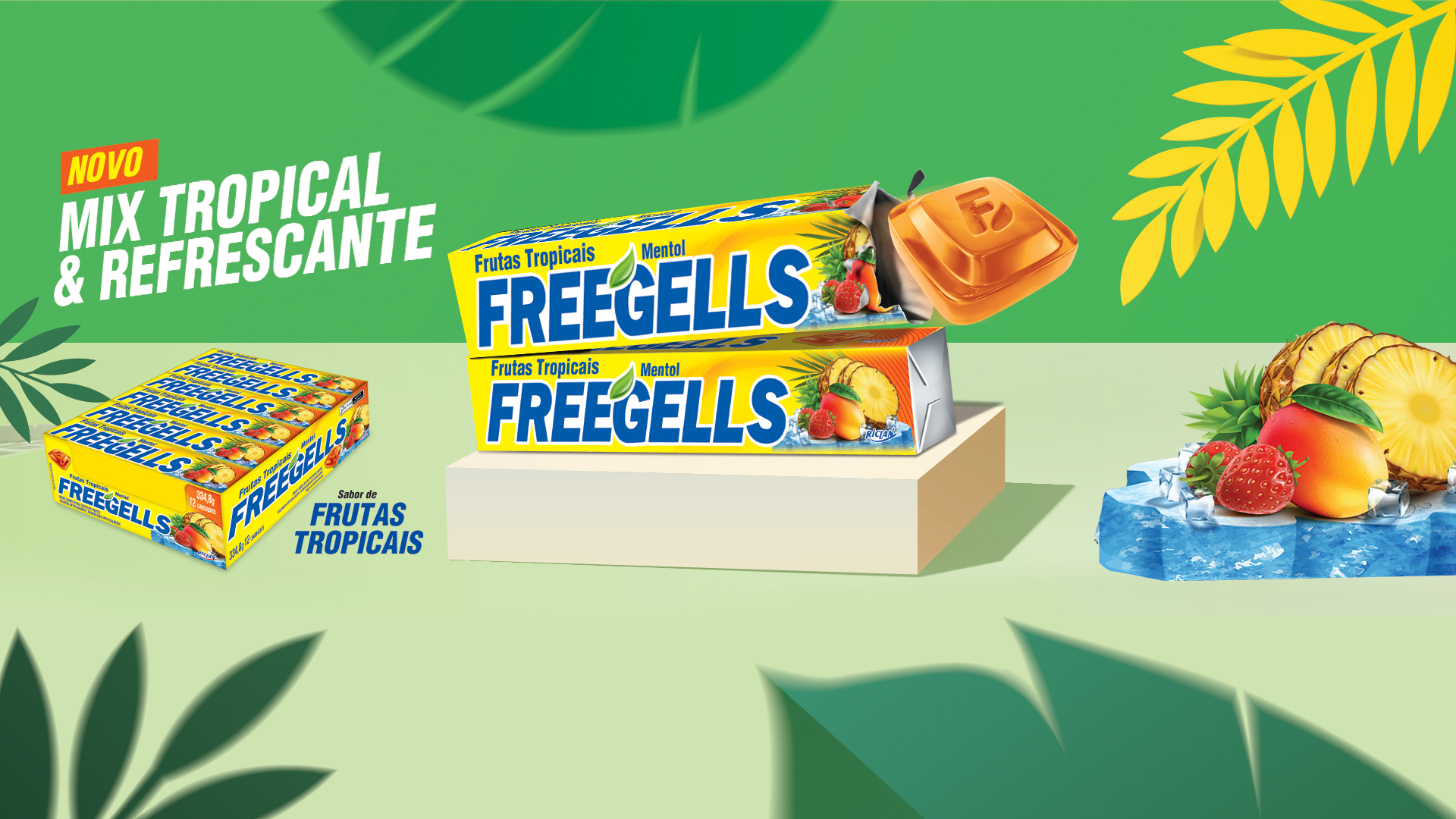 Freegells Frutas Tropicais